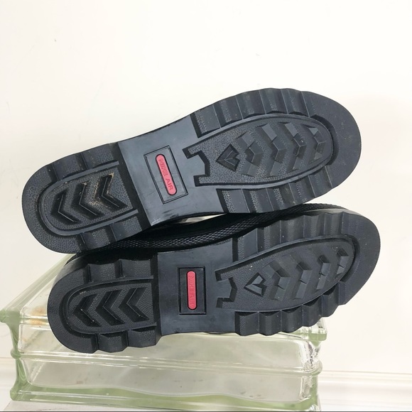 Cole Haan Tall Black glossy rubber boots size 9 worn once. - Picture 5 of 9